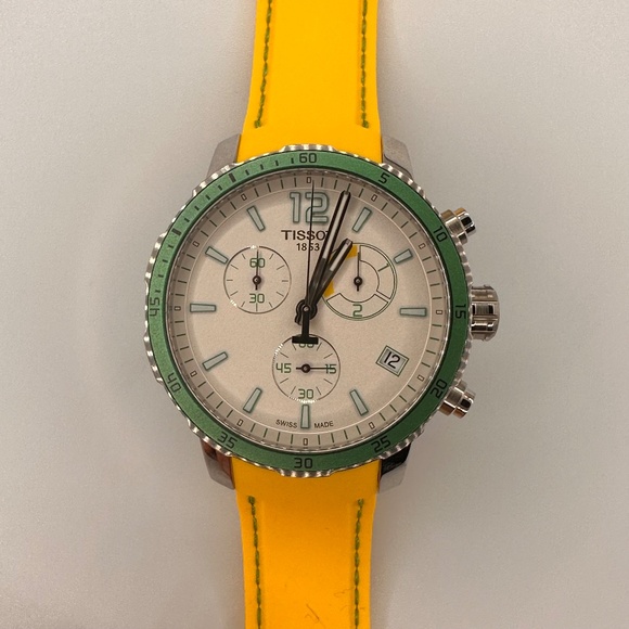 Tissot 42mm Quickster Football Edition Men's Stainless Steel Swiss Made Watch - Picture 9 of 12